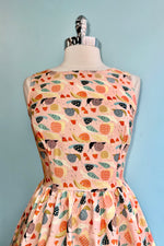 Happy Snails Vintage Dress by Retrolicious
