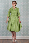 Petula-Sage Coat Dress by Miss Candyfloss