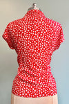 Red Ditsy Daisy Julia Blouse by Emily and Fin