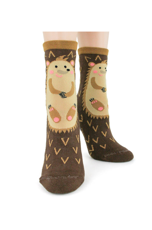 Hedgehog Women's Slipper Socks by Foot Traffic