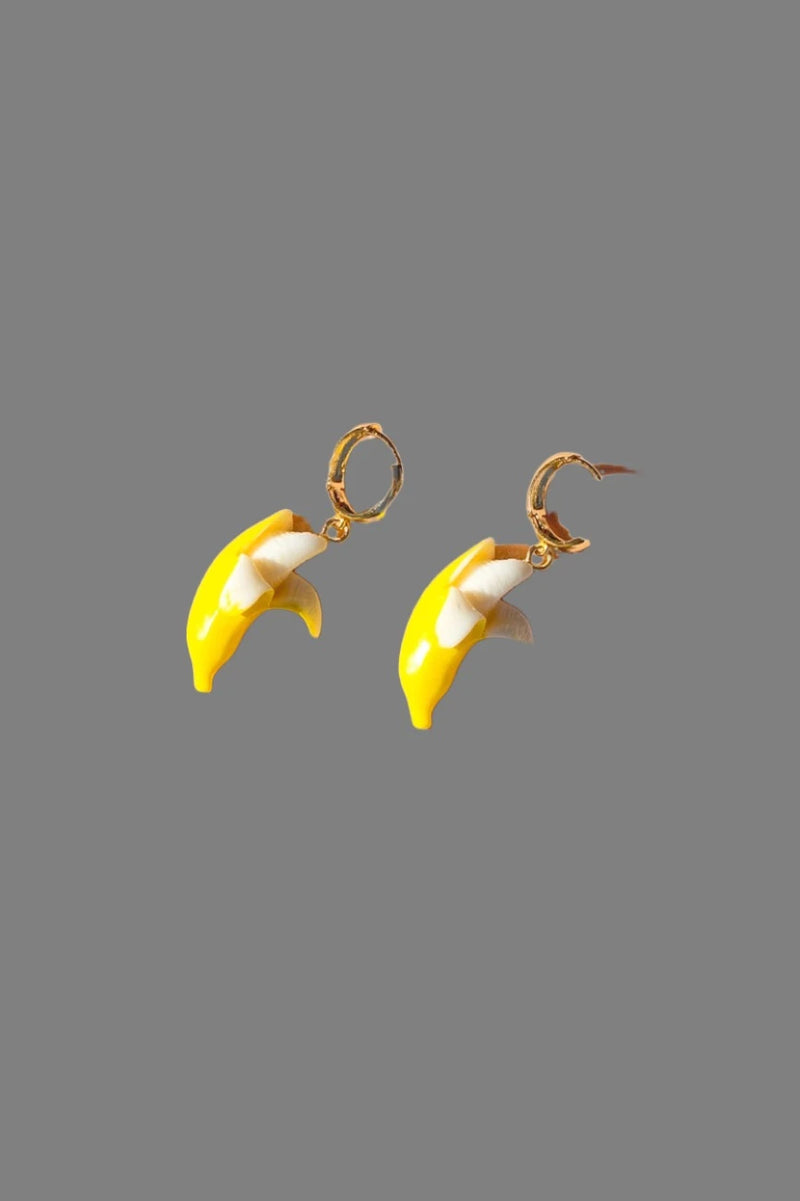 Hoop Banana Earrings by Peter and June