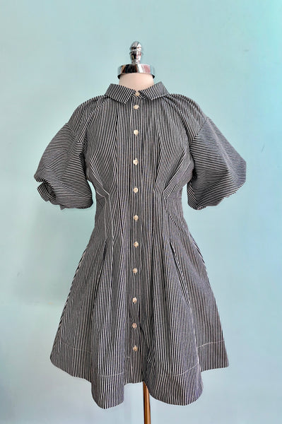 Black Striped Button Down Mini Dress Modern Millie Black Striped Button Down Mini Dress Modern Millie