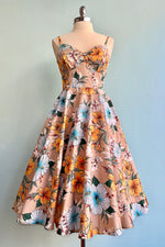 Pattaya Tropical Floral 50's Dress by Hell Bunny