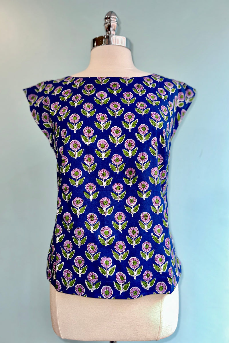 Aster Block Print Edna Top by Emily and Fin