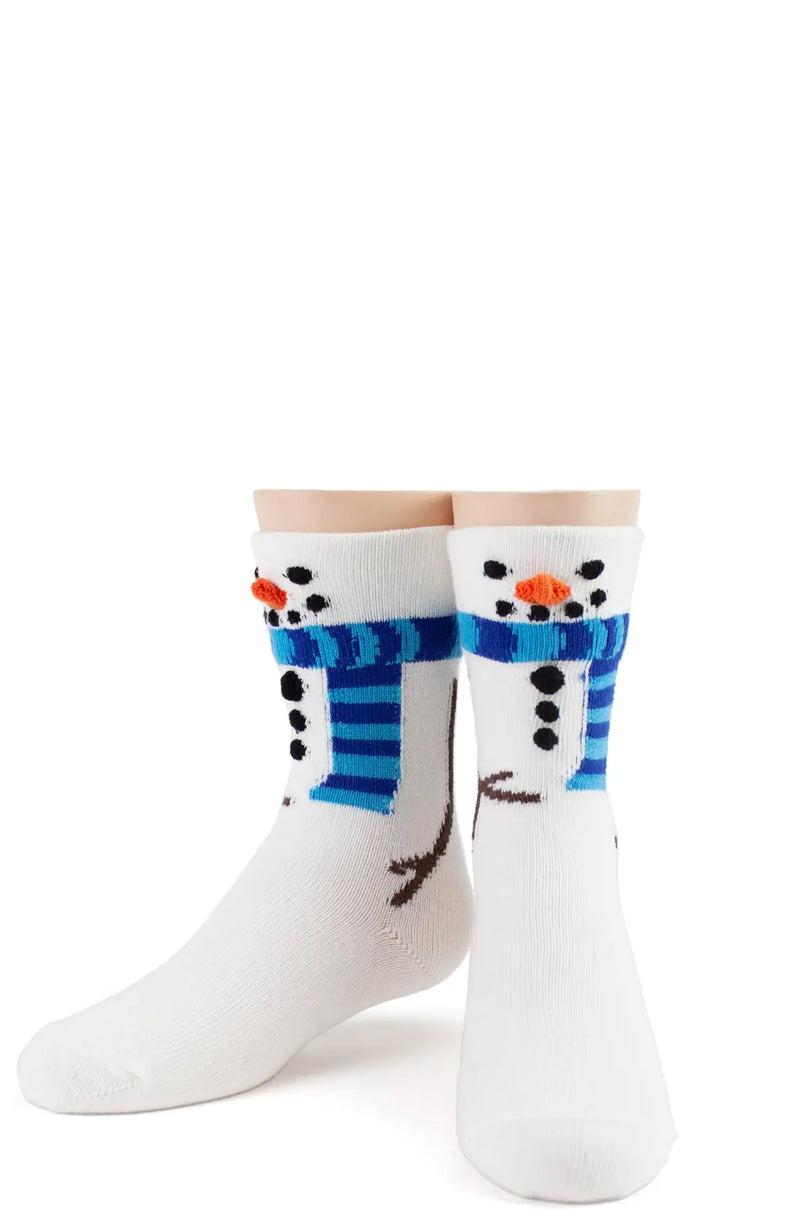Kids 3D Snowman Socks by Foot Traffic