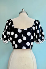 Dolores Polka-Dot Crop Top by Hell Bunny
