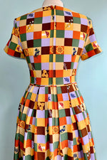 Autumn Patchwork Hawthorne Dress by Hell Bunny