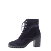 Black Velvet Timothy Lace-Up Ankle Boot by Chelsea Crew
