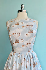 Woodland Critters Hot Air Balloon Vintage Dress by Retrolicious