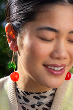 Cherry Bomb Layered Earrings by Peter and June