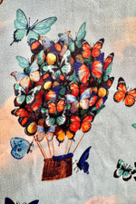 Butterfly Air Balloon Dress in Blue by Voodoo Vixen