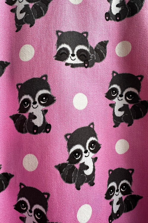 Pink Raccoon Full Skirt by Eva Rose