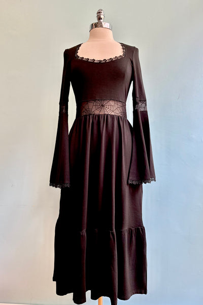 Web Lace Paneled Midi Dress by Voodoo Vixen – Modern Millie