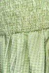 Lime Seersucker Flutter Sleeve Midi Dress