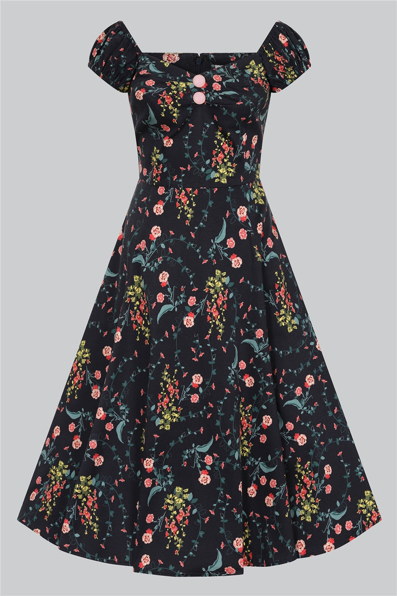 Hollyhocks Hooray Dolores Dress by Collectif