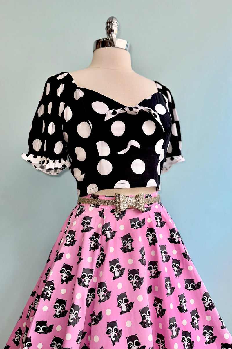 Dolores Polka-Dot Crop Top by Hell Bunny