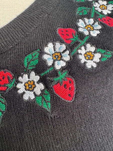 magliano フラワーニット Strawberry Francoise Cardigan by Hell Bunny – Modern Millie