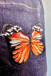 Butterfly Denim Pinafore Dress by Voodoo Vixen