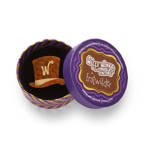Mr. Wonka's Cap Mini Brooch by Erstwilder – Modern Millie