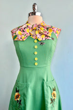 Dandelions Bow Top by Retrolicious