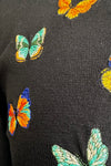 Black Fluttering Butterfly Cardigan Sweater by Voodoo Vixen