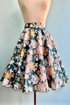 Green Floral Circle Skirt by Heart of Haute