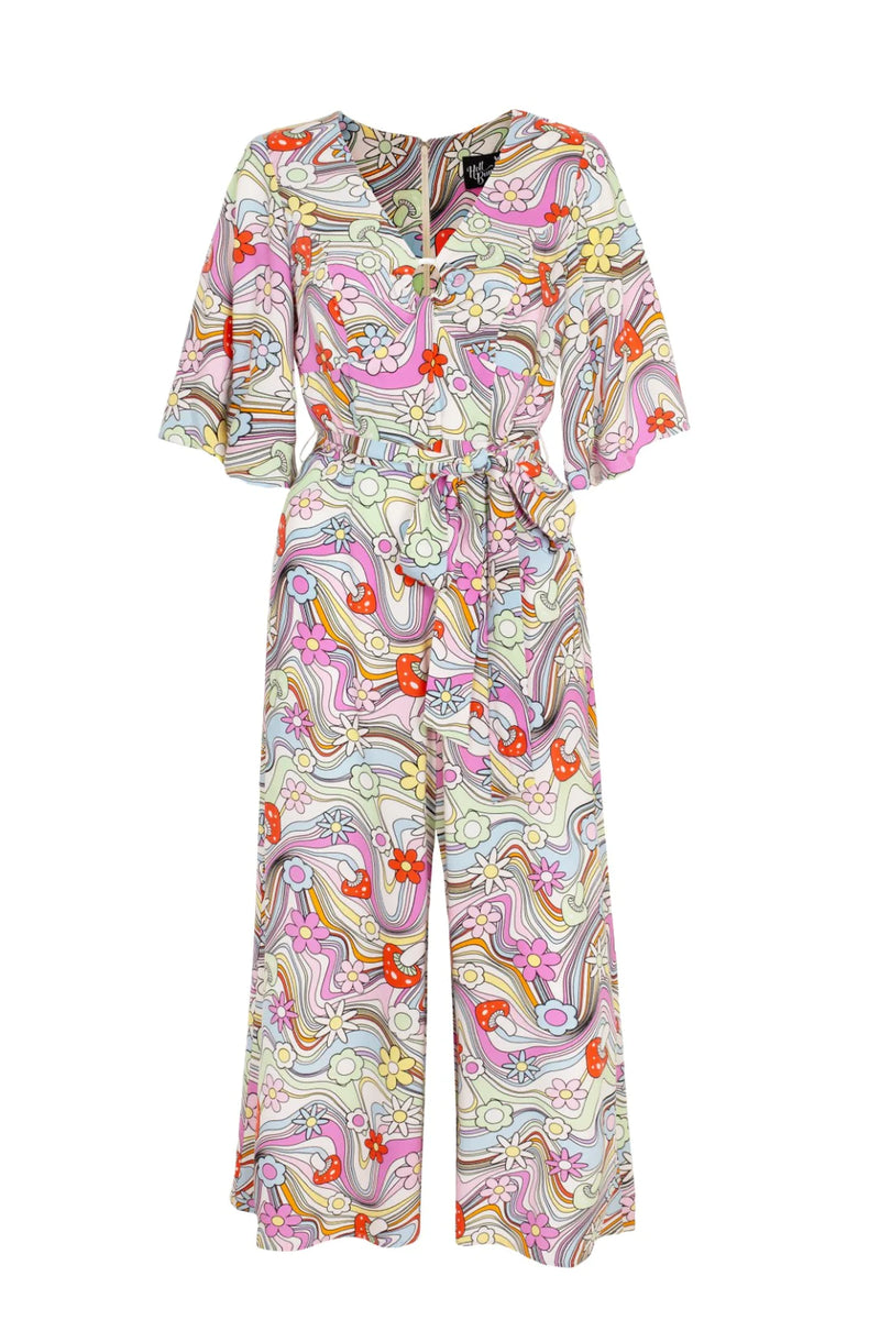 Happy Daze Jumpsuit by Hell Bunny