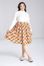 Autumn Hawthorne Patchwork Skirt by Hell Bunny