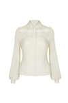 Lucille Blouse in Ivory by Hell Bunny