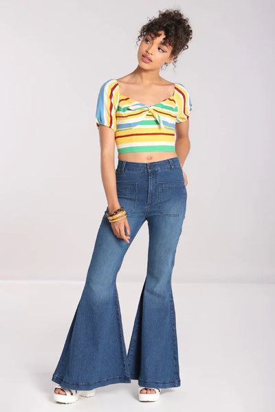 Janis Flare Jeans by Hell Bunny – Modern Millie