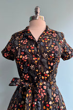 Ditsy Mushroom Knee-Length Shirtwaist Dress by Eva Rose