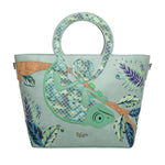 Clancy-Chameleon Cut-Out Large Tote Bag by Vendula London
