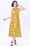 Mod Flowers and Insects Carly Midi Dress by Miss Lulo
