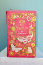 Coral Sense and Sensibility Book Cross-body Bag