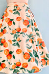 Oranges and Leaves Full Skirt by Eva Rose