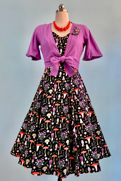 Colorful Mushroom V-neck Dress