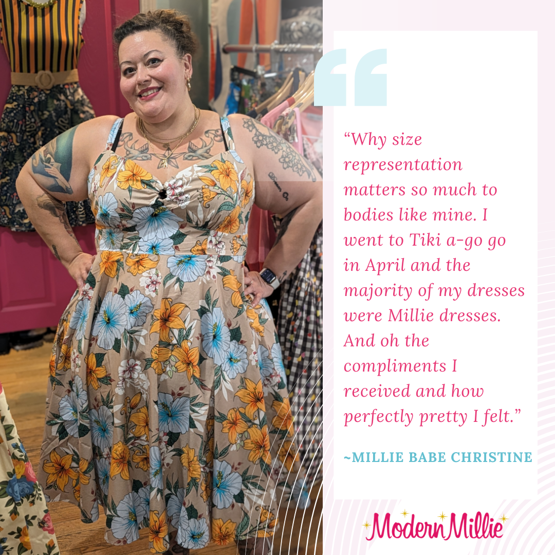 modern millie dresses This week at Millie's: New Summer dresses, adorable jumpsuits, light layers for cold mornings-warm afternoons-cool nights, polka dots, more vests, lace and crochet, tee-shirts with skirts, oversized toteswhat caught your eye?