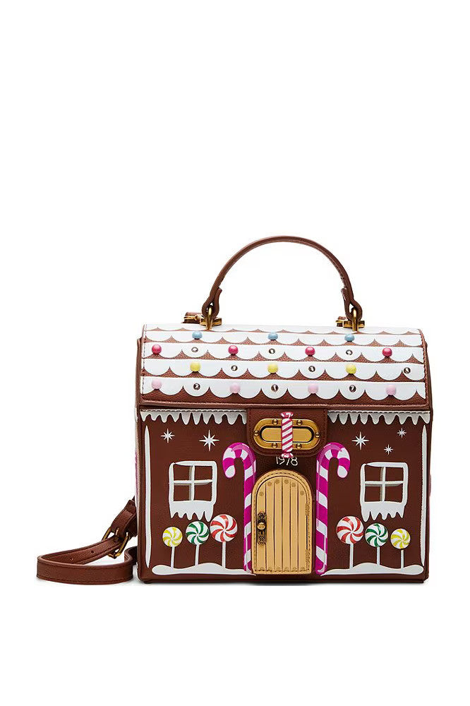 Gingerbread House Light-Up Satchel Bag By Betsey Johnson