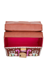 Gingerbread House Light-Up Satchel Bag By Betsey Johnson