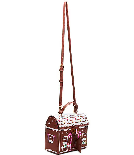 Gingerbread House Light-Up Satchel Bag By Betsey Johnson