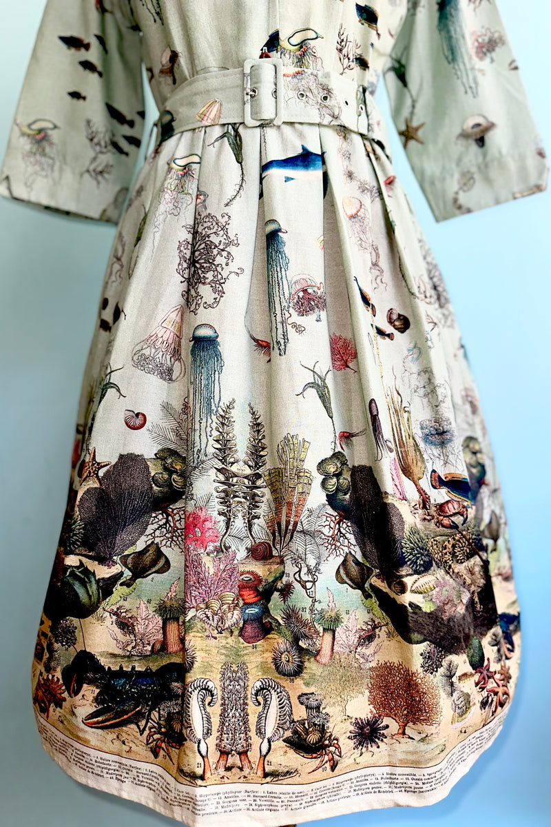 Blue Ocean Jellyfish Cynthia Dress by Palava X Natural History Museum
