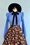 Black Kitties and Jack O' Lanterns  Doris Skirt by Retrolicious