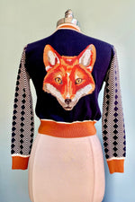 Large Navy Fox Vera Cardigan by Palava