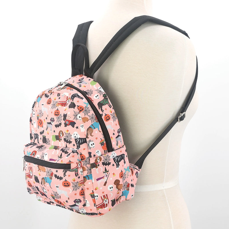 Halloween Dog Costume Party Backpack in Peach