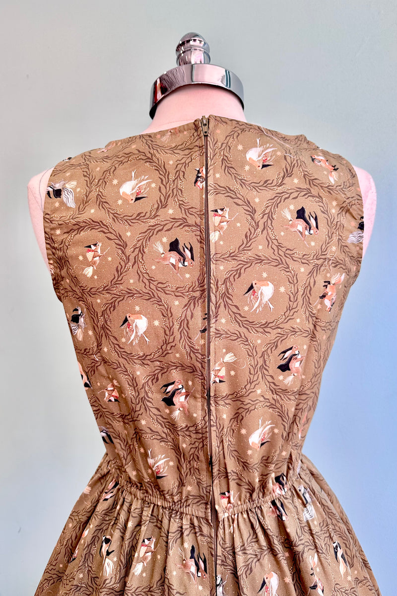 Flying Animals Midi Dress by Retrolicious