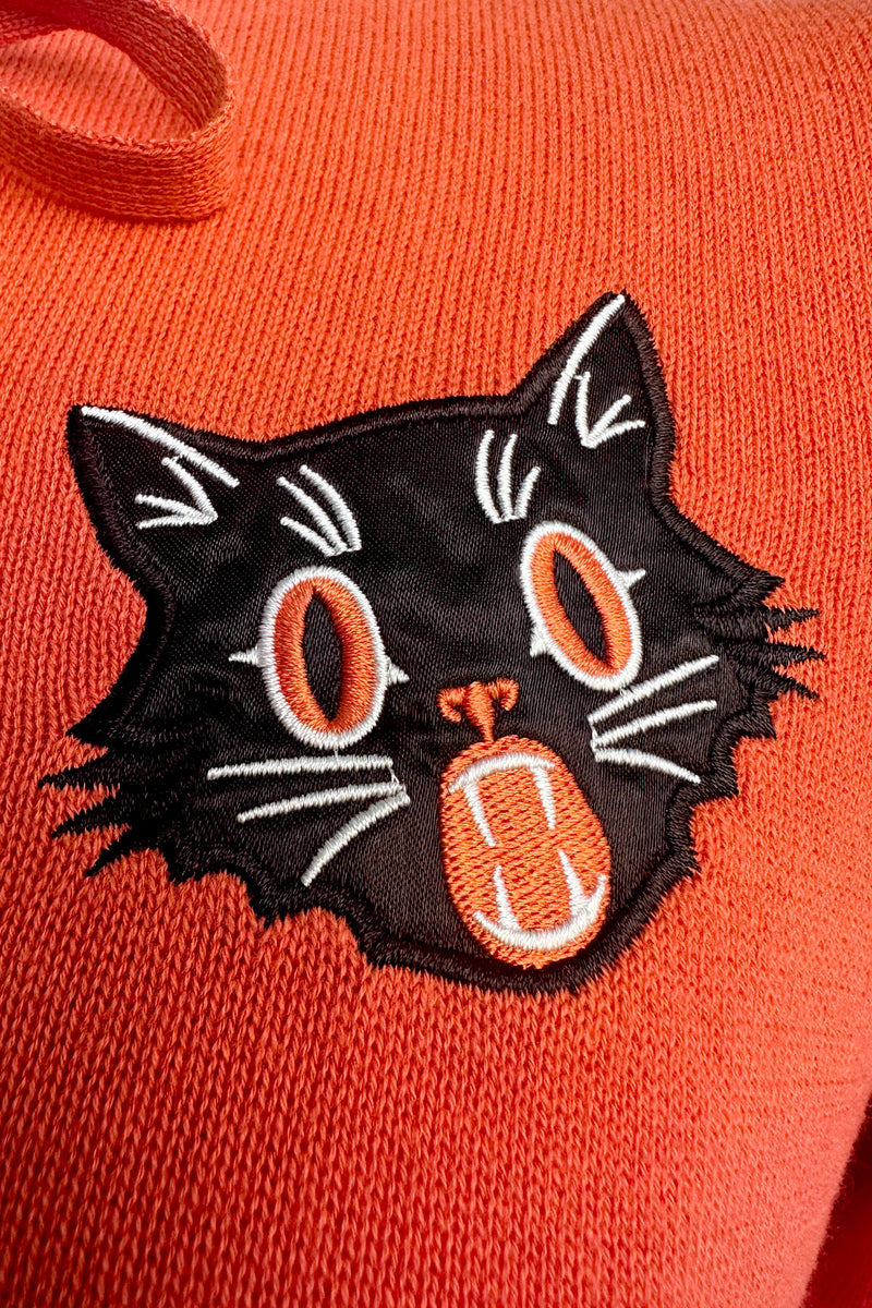 Orange Scaredy Cat Mia Cardigan by Banned
