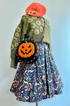 Black and Orange Jack O' Lantern Bag by Astro Betty