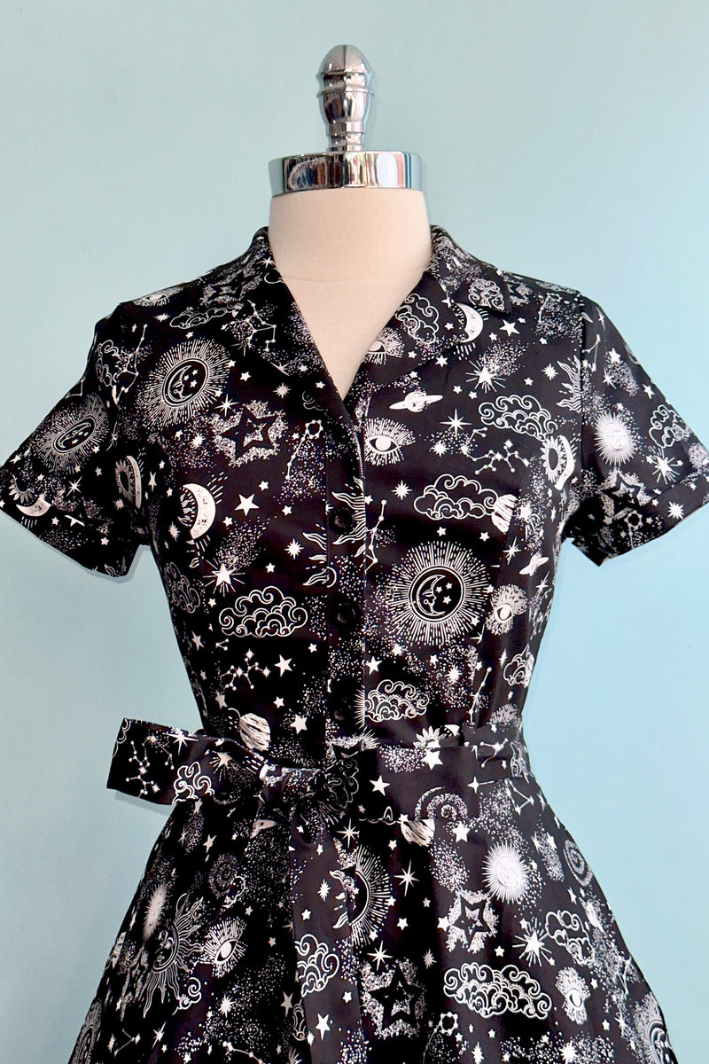 Lunar Knee-Length Shirtwaist Dress by Eva Rose