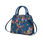 Meadow Blue Victoria and Albert Museum Satchel Tapestry Bag