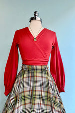 Rust Grace Full Sleeve Sweet Sweater by Heart of Haute